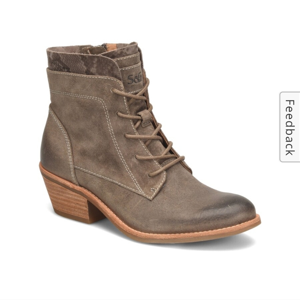 Sofft Athlea Booties Size 6 Taupe